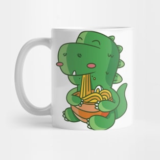 t-rex-dinosaur-eating-ramen Mug